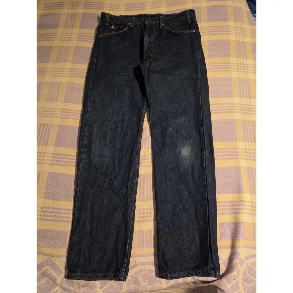 Vintage Levis 505 Orange Tab Jeans Mens 36x32 Fit 35x31 USA 80s 90s 40505-0215